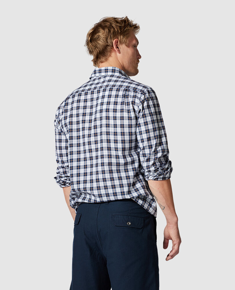 Mount Albert Sports Fit Shirt, NAUTICAL, Back