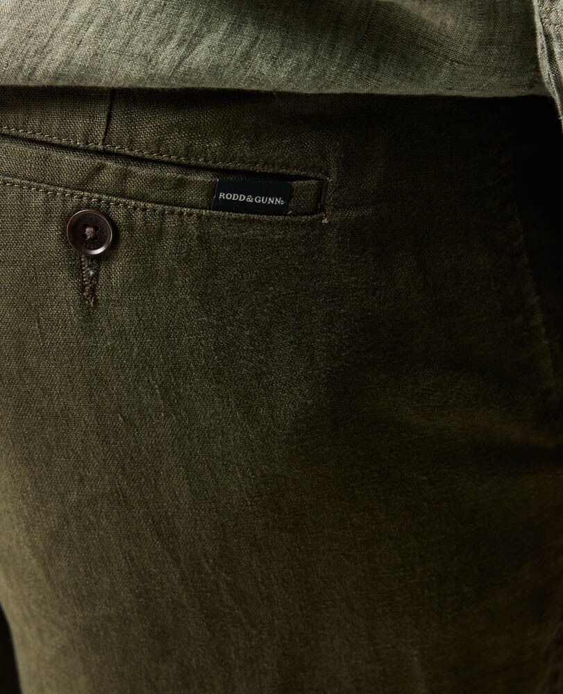 Spencer Bay Pant, OLIVE FONCÉ, Flat Lay