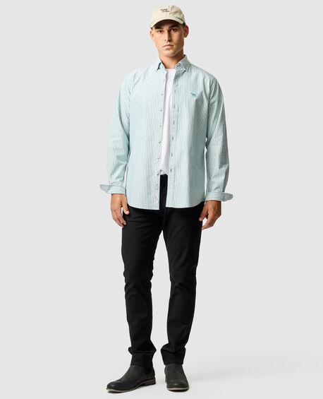 Gunn Oxford Stripe 4 Of Shirt, LAWN