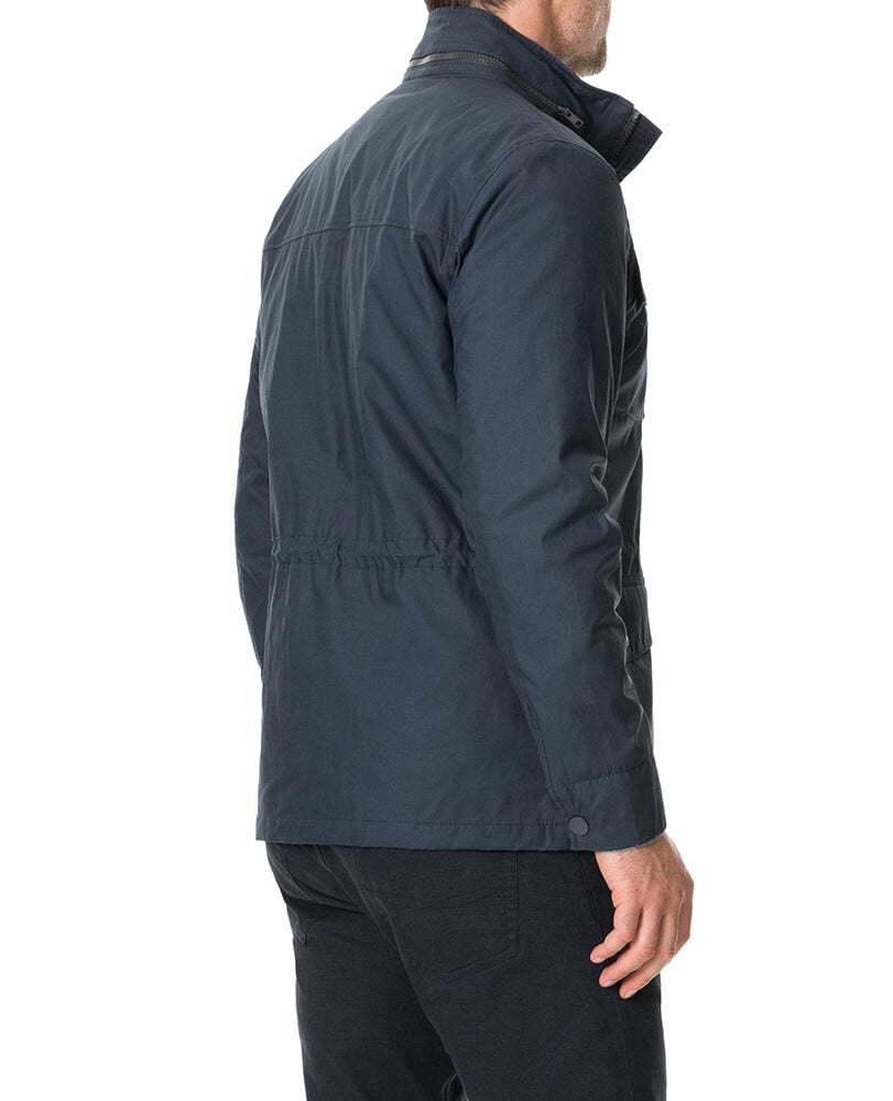 Leithfield 4 Oz Staywax Jacket, MIDNIGHT, Flat Lay