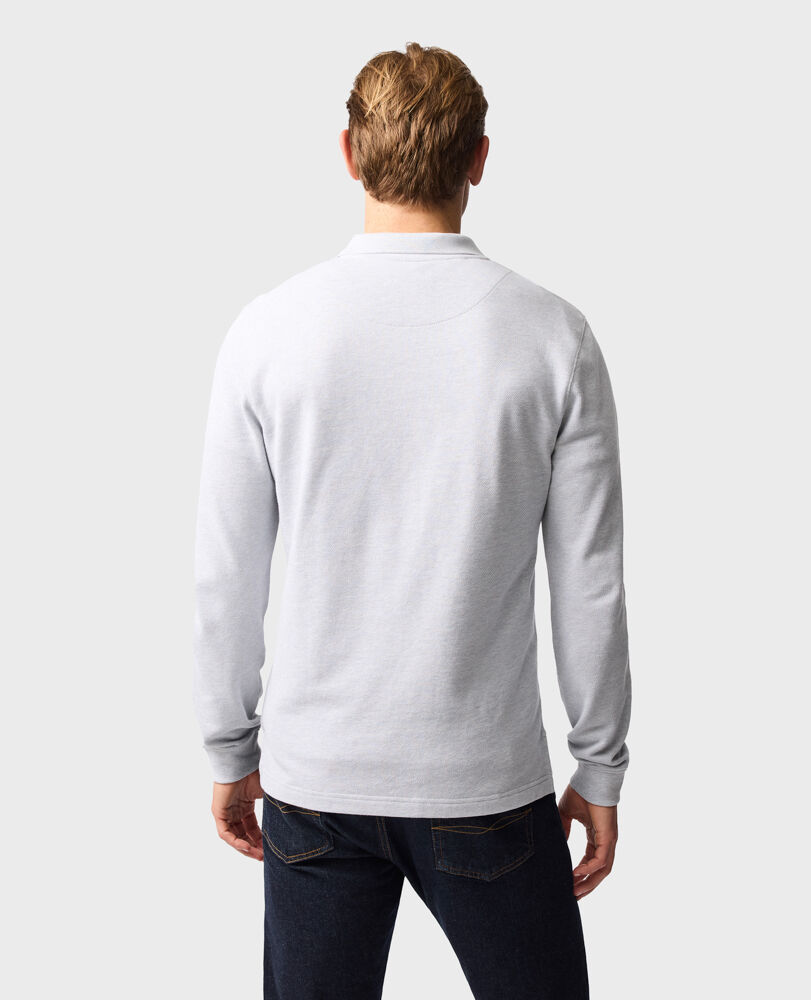 Long Sleeve Sports Fit Gunn Polo, ICE, Back