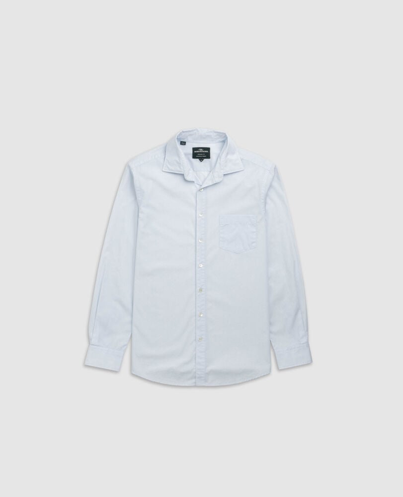 Polstead Shirt, POWDER BLUE, Flat Lay