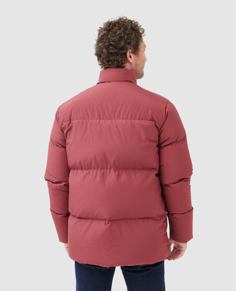 Ohau Down Jacket · Garnet ME, GARNET, Back