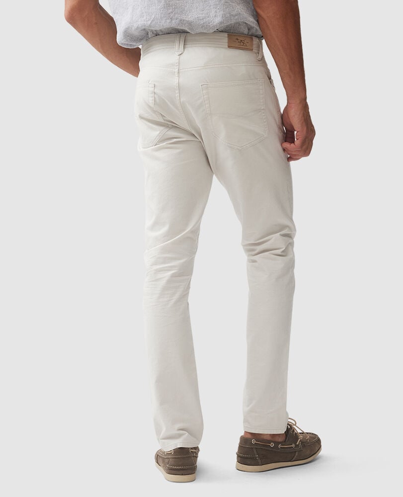 Jeans Gunn mit geradem Bein, KOKOSNUSS, Back