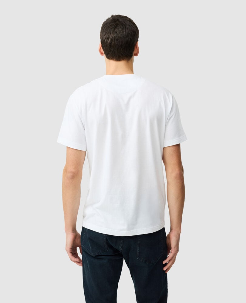The Gunn Sports Fit Tee 2.0, SNOW, Back
