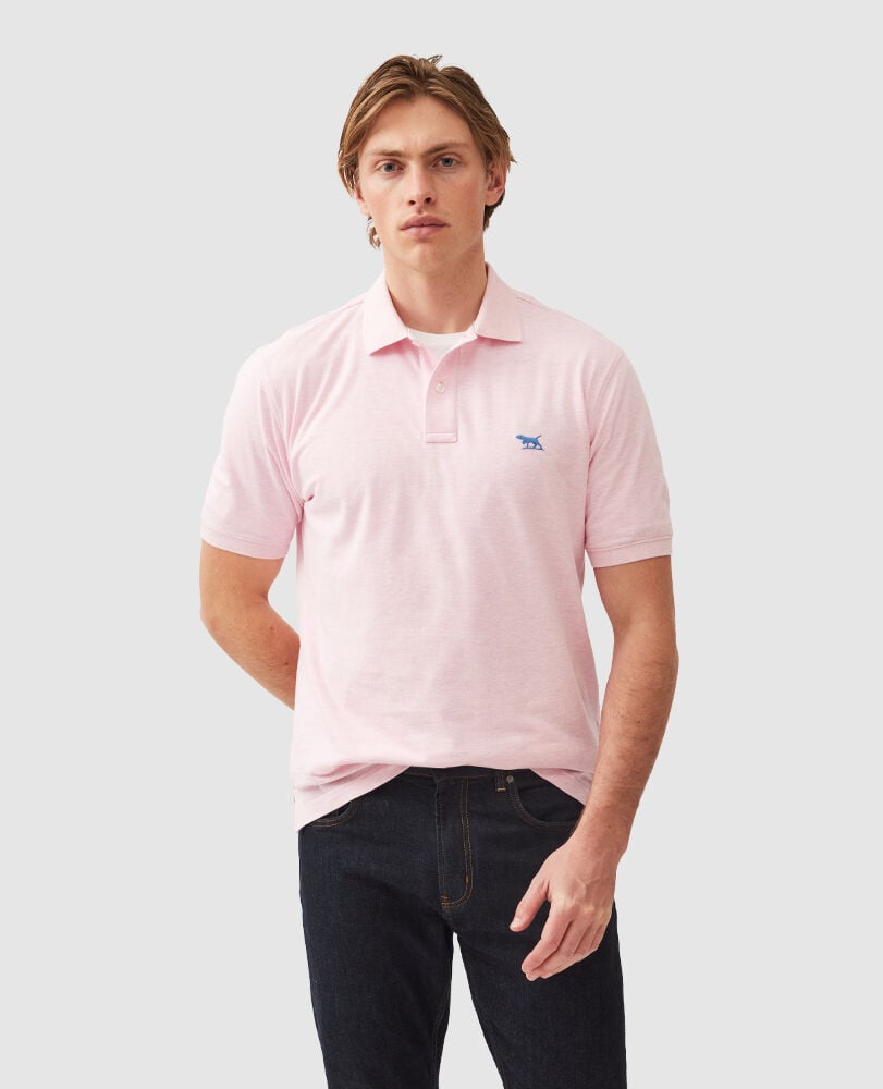 The Gunn Original Fit Polo, ROSE WATER, Front