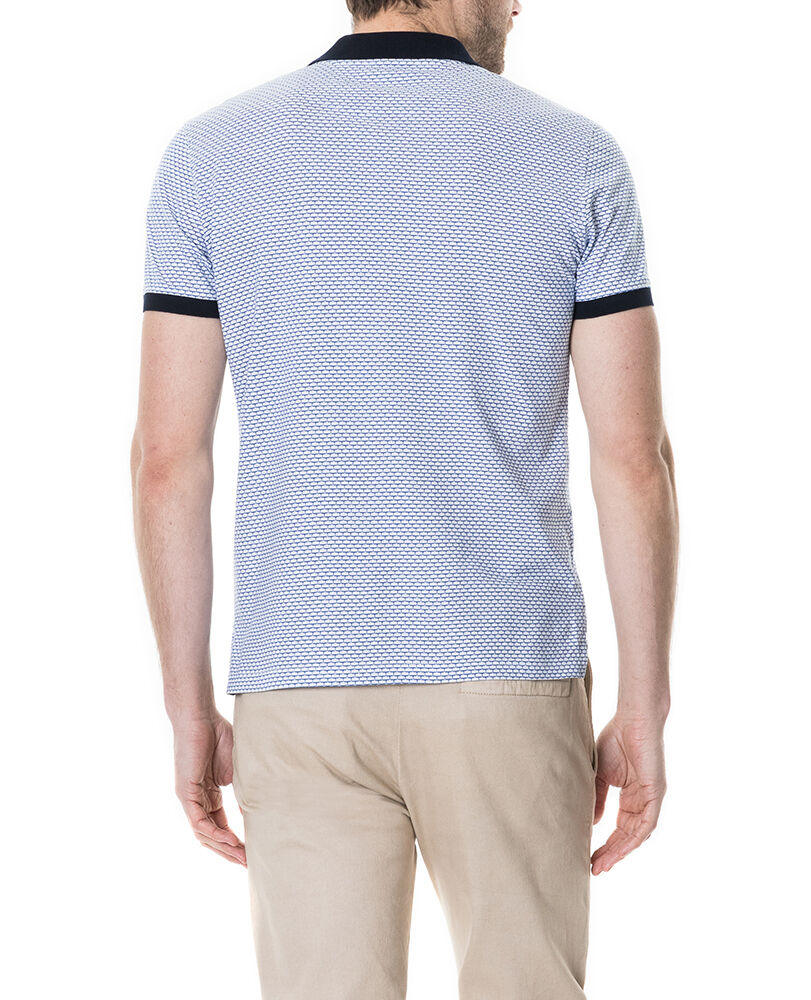 Roys Hill Sports Fit Polo, RIVIERA, Flat Lay