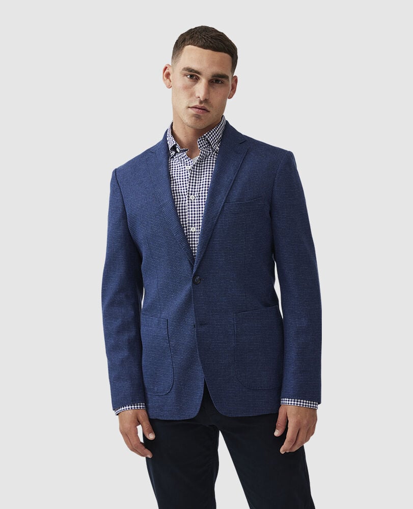 Everline Sports Fit Jacket, CERULEAN BLUE, Front