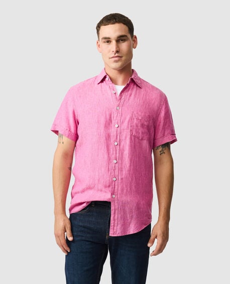 Hemd Palm Beach in sportlicher Passform, FLAMINGO
