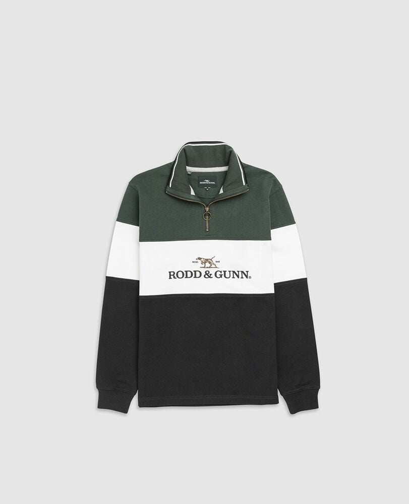 Sweatshirt col 1/4 zip foresters peak, FOR&Ecirc;T, Flat Lay