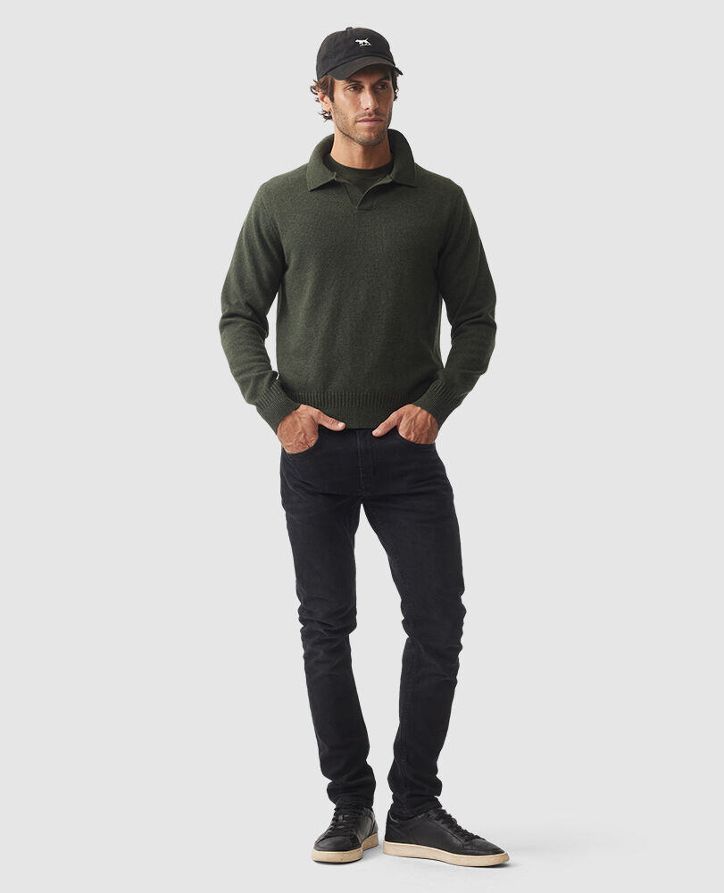 Kingswood Knit, THYME, Off Front