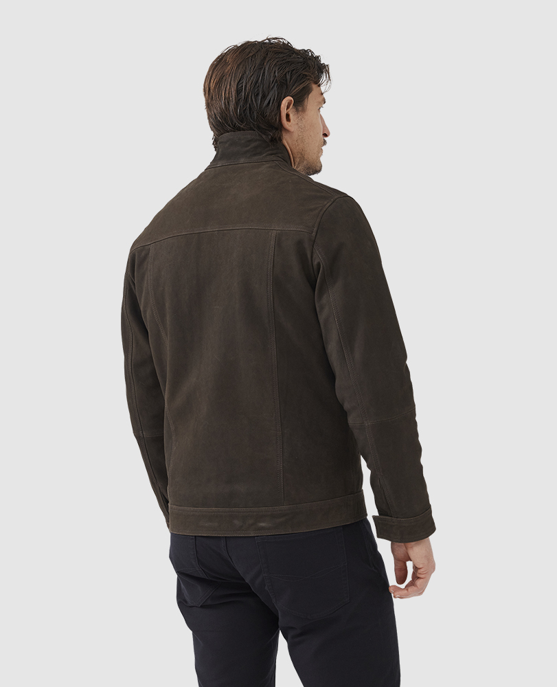 Portobello Leather Jacket | Carob | Rodd & Gunn AU