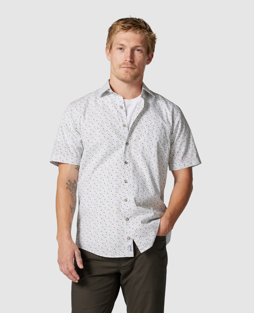 The Anchorage Men's Shirt in Moss Rodd & Gunn AU