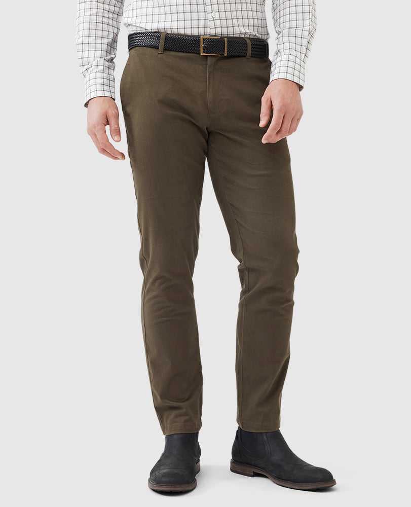 Edgars Road Pants Regular Leg in Forest Rodd & Gunn UK